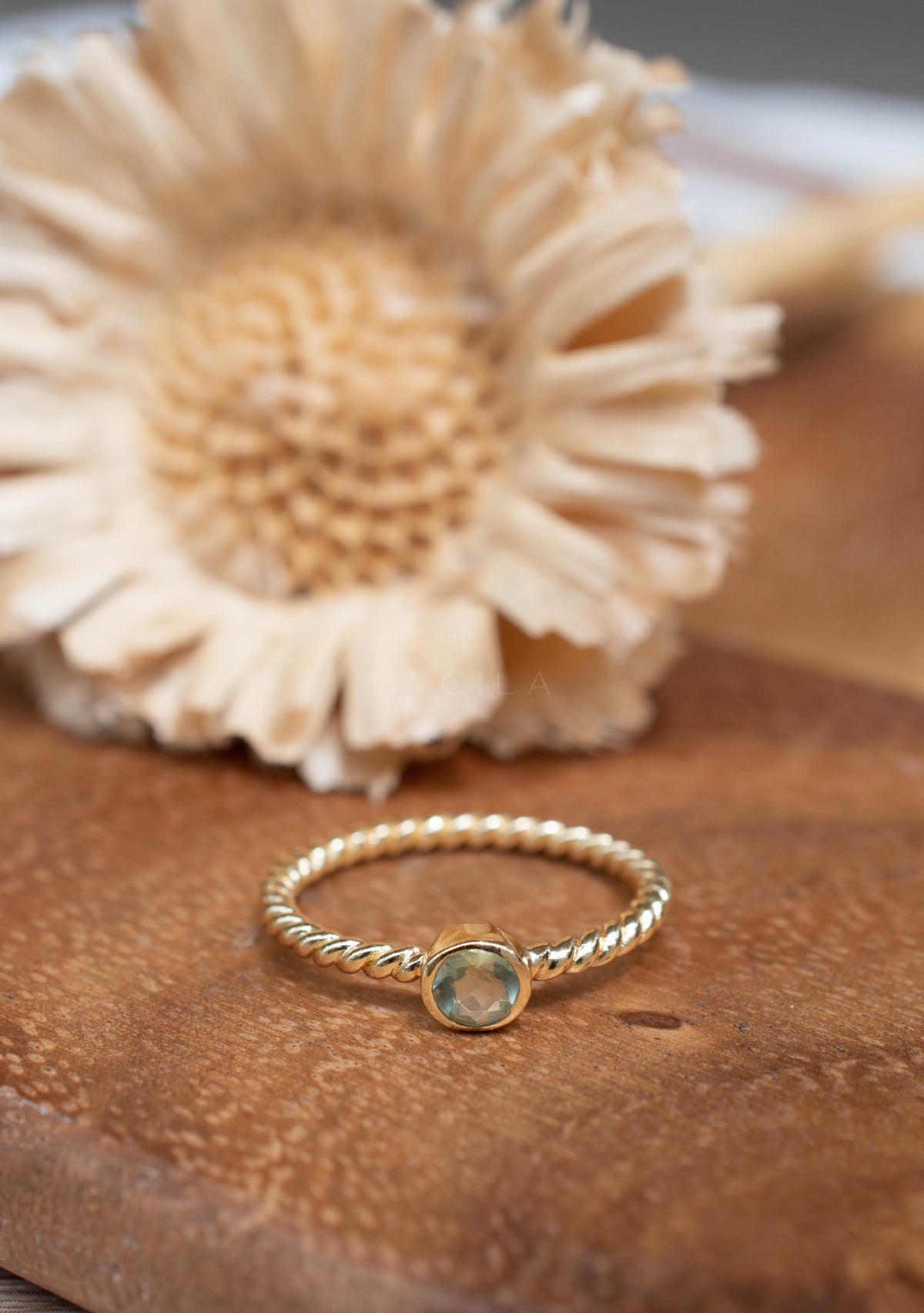 Juju Ring * Green Amethyst * Gold Plated 18k * BJR330