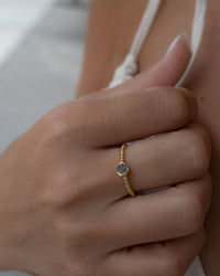 Juju Ring * Labradorite * Gold Plated 18k * BJR328