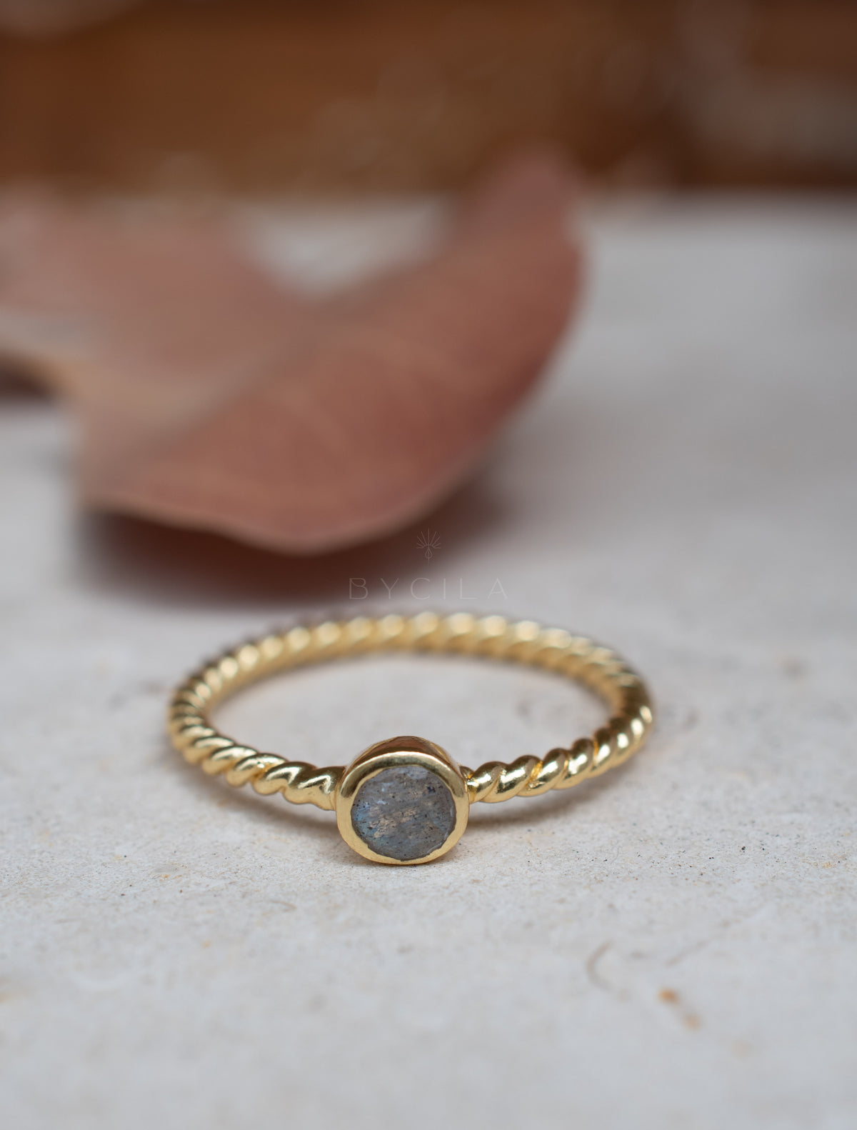 Juju Ring * Labradorite * Gold Plated 18k * BJR328