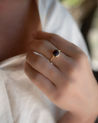 Tessy Ring * Garnet Hydro* Gold Plated 18k * BJR334