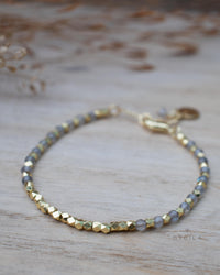 Clarisse Bracelet * Labradorite * Gold Plated * BJB075
