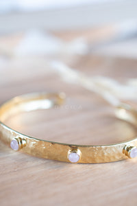 Rose Quartz Bracelet * Gold Plated 18k * BJB061