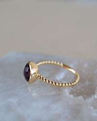 Tessy Ring * Garnet Hydro* Gold Plated 18k * BJR334