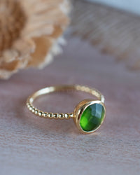 Tessy Ring * Peridot hydro * Gold Plated * BJR336