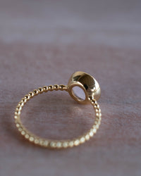 Tessy Ring * Rose Quartz * Gold Plated 18K * BJR337