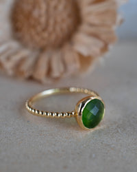 Tessy Ring * Peridot hydro * Gold Plated * BJR336