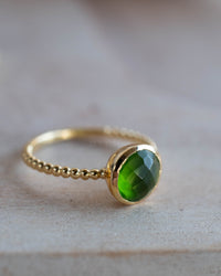 Tessy Ring * Peridot hydro * Gold Plated * BJR336