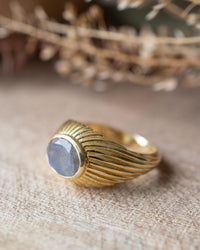 Leily Ring * Labradorite * Gold Plated 18k * BJR344