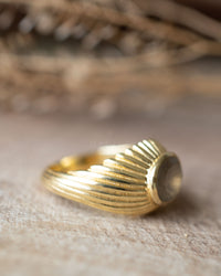 Leily Ring * Labradorite * Gold Plated 18k * BJR344