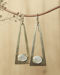 Lucia Earrings * Moonstone* Gold Plated * BJE279