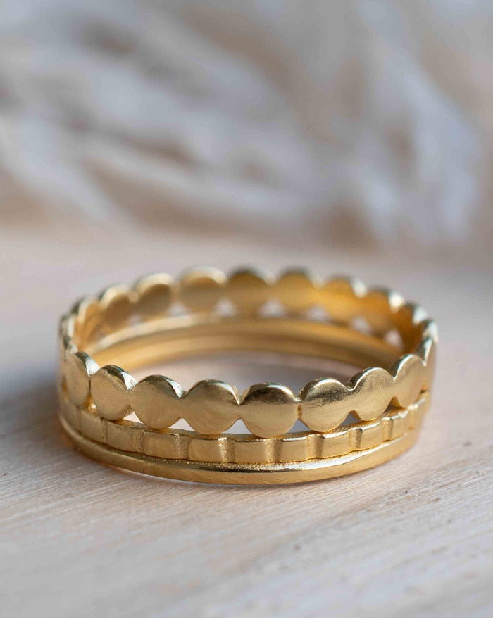 Gold Plated Ring * 18k Gold Plated Plan Ring * Stackable Ring * handmade *Boho * minimalist BJR186