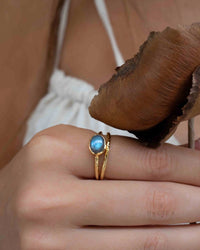 Rainbow Labradorite Ring * Gold Ring * Gemstone * Gold Plated * Statement *Bridal *Wedding * Natural * Thin *Handmade BJR325
