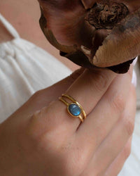 Rainbow Labradorite Ring * Gold Ring * Gemstone * Gold Plated * Statement *Bridal *Wedding * Natural * Thin *Handmade BJR325