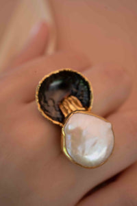 Pearl Ring * Fresh Water Pearl * Sterling Silver 925 *SBJR052