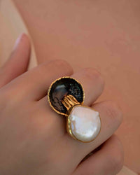 Pearl Ring * Fresh Water Pearl * Sterling Silver 925 *SBJR052