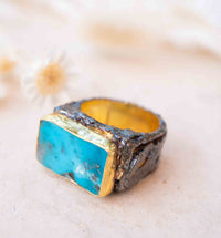 Pinar Ring * Turquoise * Sterling Silver 925 *SBJR053
