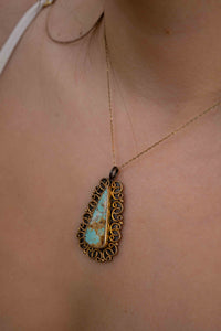 Seda Necklace* Turquoise * Sterling Silver 925 *SBJN002
