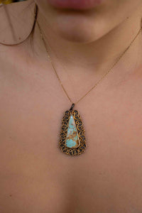 Seda Necklace* Turquoise * Sterling Silver 925 *SBJN002