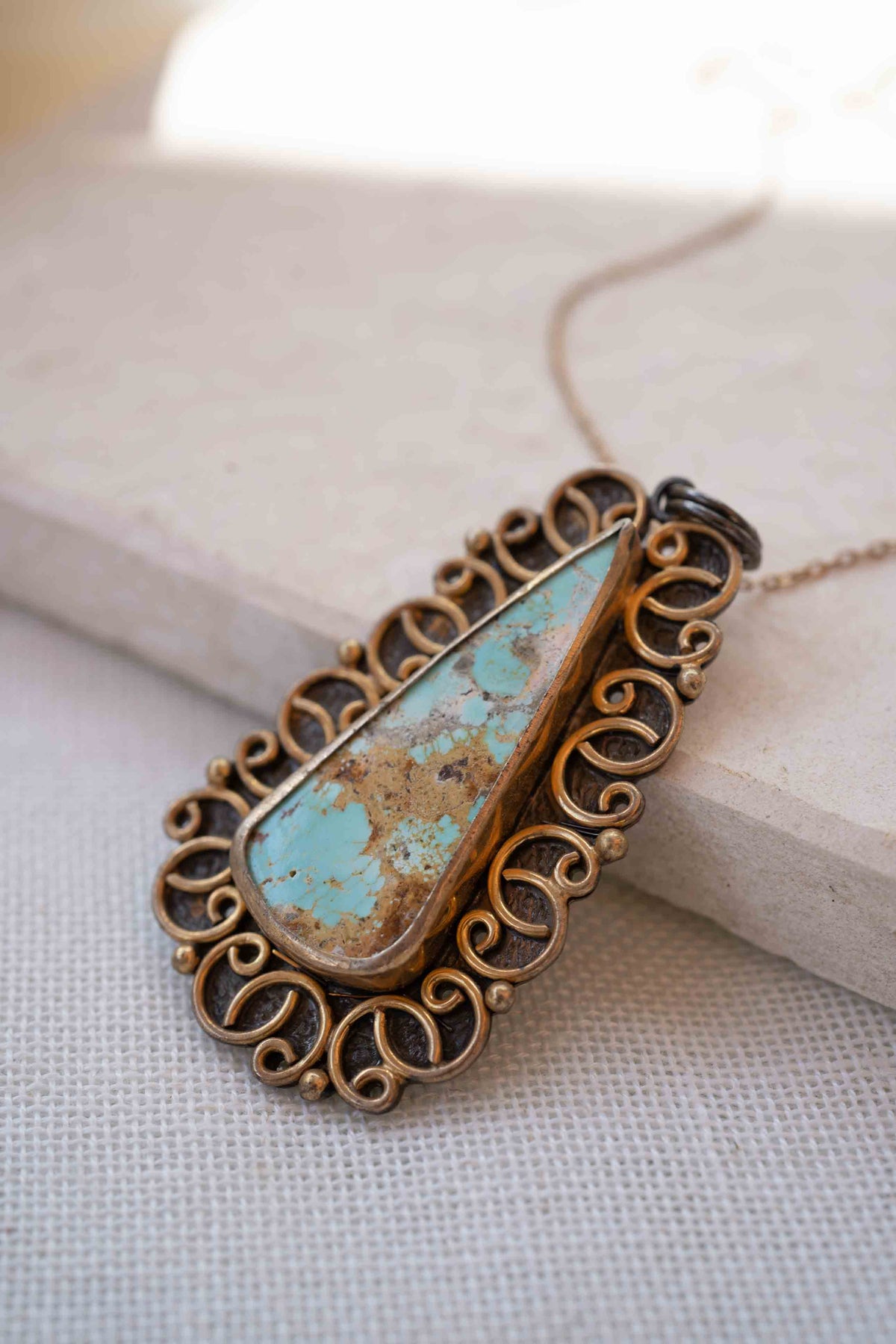 Seda Necklace* Turquoise * Sterling Silver 925 *SBJN002