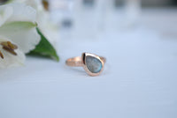 Beatriz Ring * Rainbow Labradorite * Rose Gold * BJR212