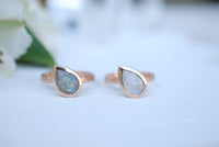 Beatriz Ring * Rainbow Labradorite * Rose Gold * BJR212