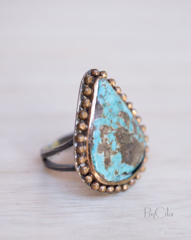 Terissa Ring * Turquoise * Sterling Silver 925 * SBJR002