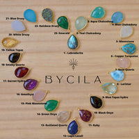 Leticia Lariat Necklace * Rainbow Labradorite * Sterling Silver 925 or Gold Filled * BJN063