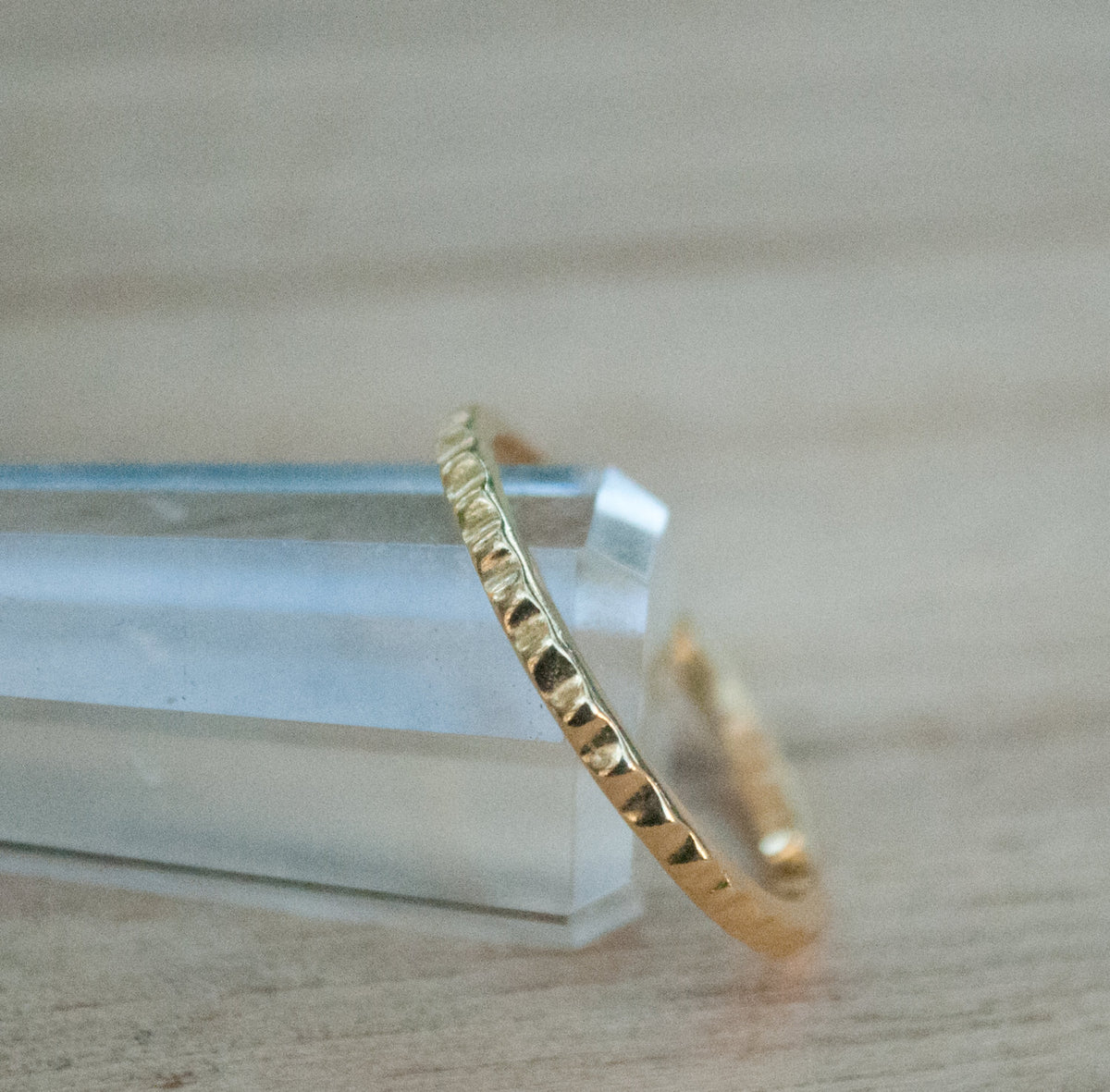 Thin Gold Vermeil Ring* Stackable Ring* Delicate * Simple * Everyday * Gift for her *Hippie * Boho *Thin gold band * Stack BJR184B