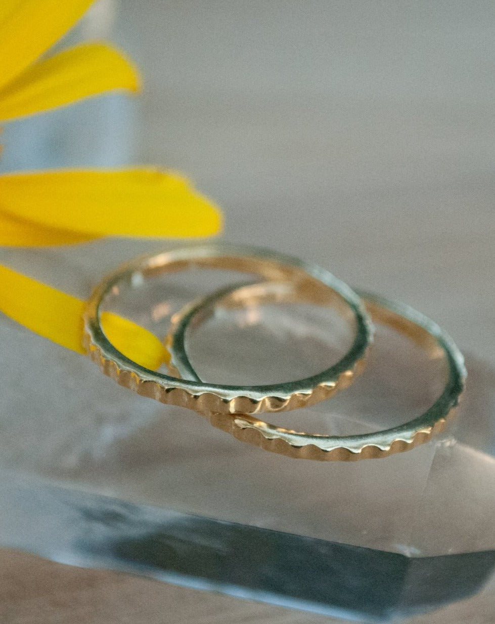 Thin Gold Vermeil Ring* Stackable Ring* Delicate * Simple * Everyday * Gift for her *Hippie * Boho *Thin gold band * Stack BJR184B