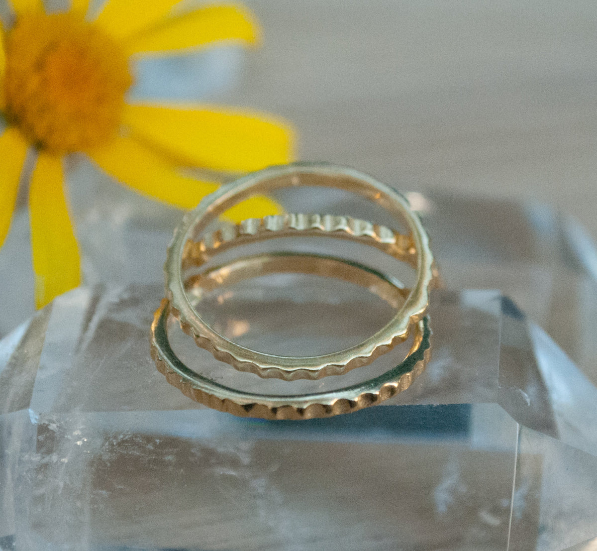 Thin Gold Vermeil Ring* Stackable Ring* Delicate * Simple * Everyday * Gift for her *Hippie * Boho *Thin gold band * Stack BJR184B