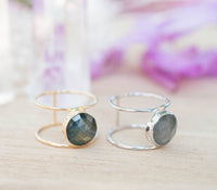 Labradorite Ring * Gold Ring * Statement Ring * Gemstone Ring * Labradorite * Bridal Ring * Wedding Ring * Organic Ring * Natural * BJR004