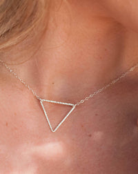 Isadora Triangle Necklace * Sterling Silver 925 or Gold Filled* BJN066