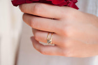 Black Diamond Ring * Triangular * Triangle *Gold Vermeil * Sparkle * Engagement * Bridal *Bridesmaid * Handmade* Rough Mosaic* Uneven BJR083