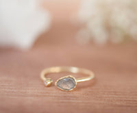 Labradorite Ring *Adjustable Gold Vermeil or Sterling Silver 925 * Statement*Gemstone * Wedding Bridesmaid *Boho *Bohemian *Handmade BJR035