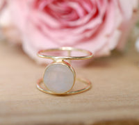 Moonstone Ring * Gold Ring * Statement Ring * Gemstone Ring * Labradorite * Bridal Ring * Wedding Ring * Organic Ring * Natural * BJR007