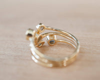 Rainbow Labradorite Gold Ring  * Adjustable *Gemstone * Handmade * February Birthstone * Semi Precious Stone *Statement*Boho*Bohemian*BJR183