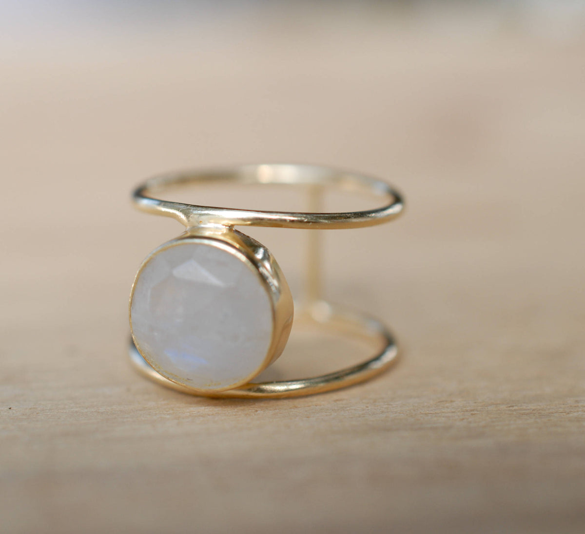 Moonstone Ring * Gold Ring * Statement Ring * Gemstone Ring * Labradorite * Bridal Ring * Wedding Ring * Organic Ring * Natural * BJR007