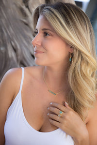 Aqua Chalcedony and Moonstone Ring * Statement Ring * Gemstone Ring * Teal * Bridal Ring * Wedding Ring * Organic Ring * Natural*BJR088
