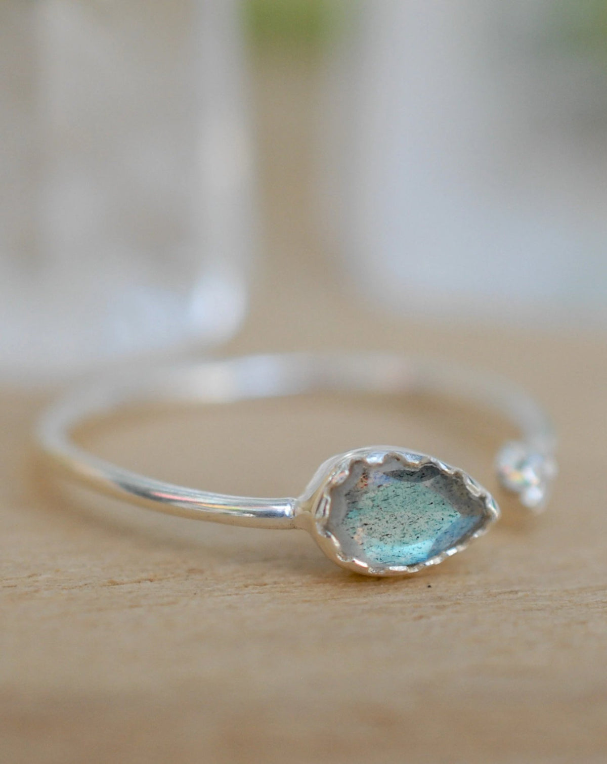 Labradorite Ring *Adjustable Sterling Silver 925 * Statement*Gemstone * Wedding Bridesmaid *Boho *Bohemian *Handmade BJR039