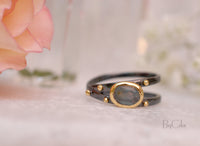 Labradorite Ring * Ruthenium plating * Labradorite *Genuine Gemstones * Handmade * Statement * Natural * Organic * Gift for her * BJR122