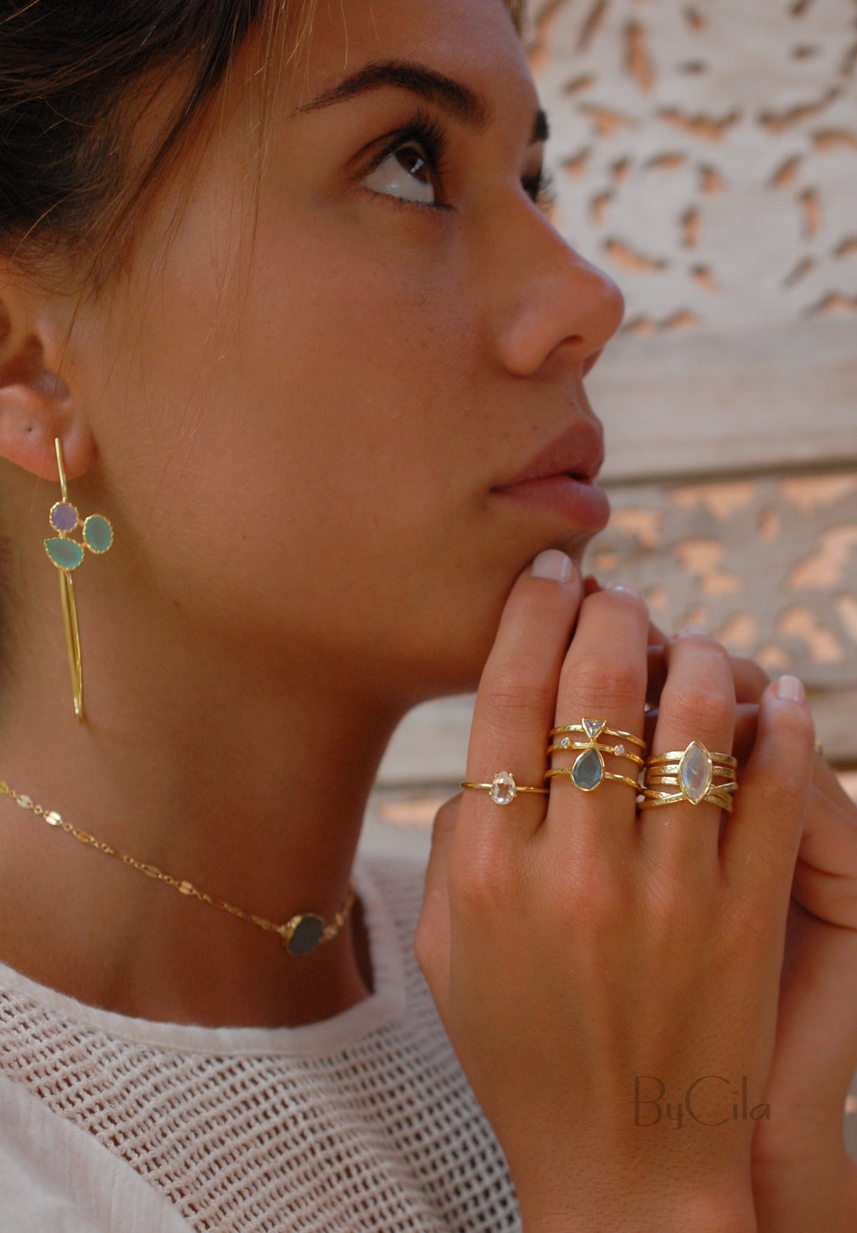 Moonstone Gold Plated Ring *  Statement Ring * Gemstone Ring * Rainbow Moonstone * Gold Ring  * BJR128
