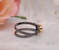 Ruby Ring * Ruthenium plating* Statement Ring * Gemstone Ring * Boho * Gift for her*  Organic Ring * Red Ring * BJR120