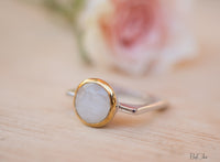 Moonstone Square Ring *  Silver Plated * Statement Ring *Gemstone Ring *Bridal Ring *Organic Ring *Natural * BJR165