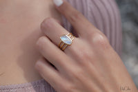 Moonstone Ring * Gold Vermeil*  *Gold * Statement* Gemstone *Bridesmaid *Natural* Handmade *Gift For Her *BJR050