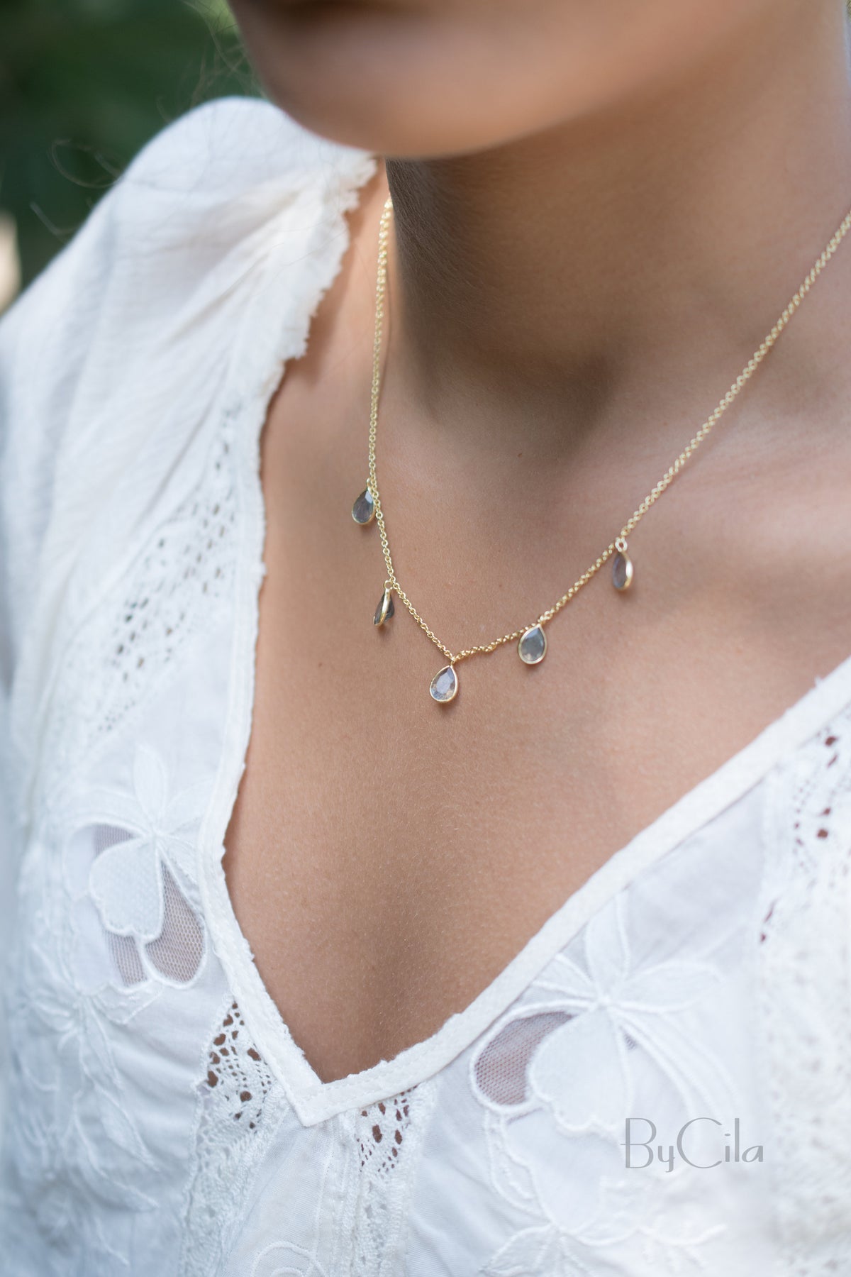 Ava Necklace * Copper Turquoise * Gold Plated 18k * BJN040
