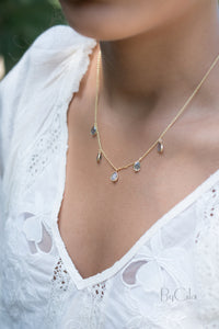 Ava Necklace * Copper Turquoise * Gold Plated 18k * BJN040