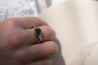 Smoky quartz Square Ring *  Silver Plated * Statement Ring *Gemstone Ring *Bridal Ring *Organic Ring *Natural * BJR167