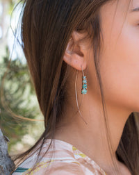 Aja Earrings * Copper Turquoise * Sterling Silver, Rose Gold or Gold Plated * BJE042B