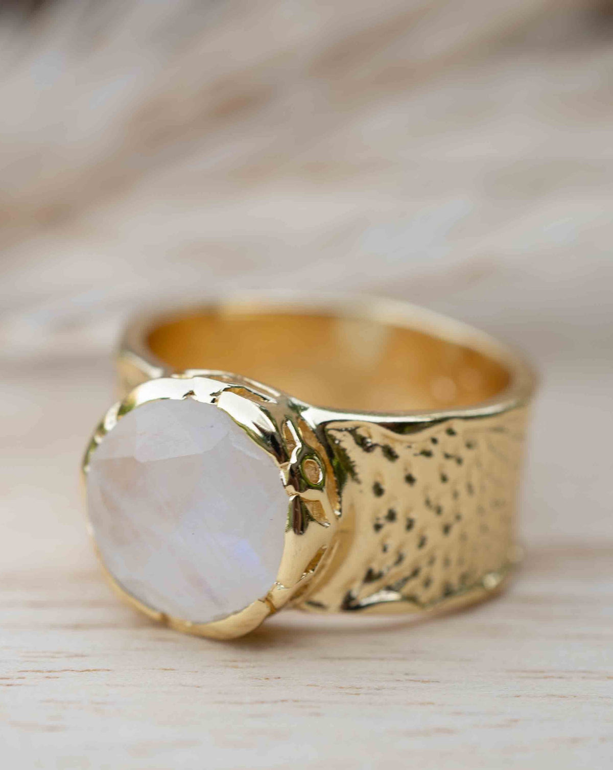 Jocelyn Ring * Moonstone * Gold Plated Ring * BJR250 * Bycila