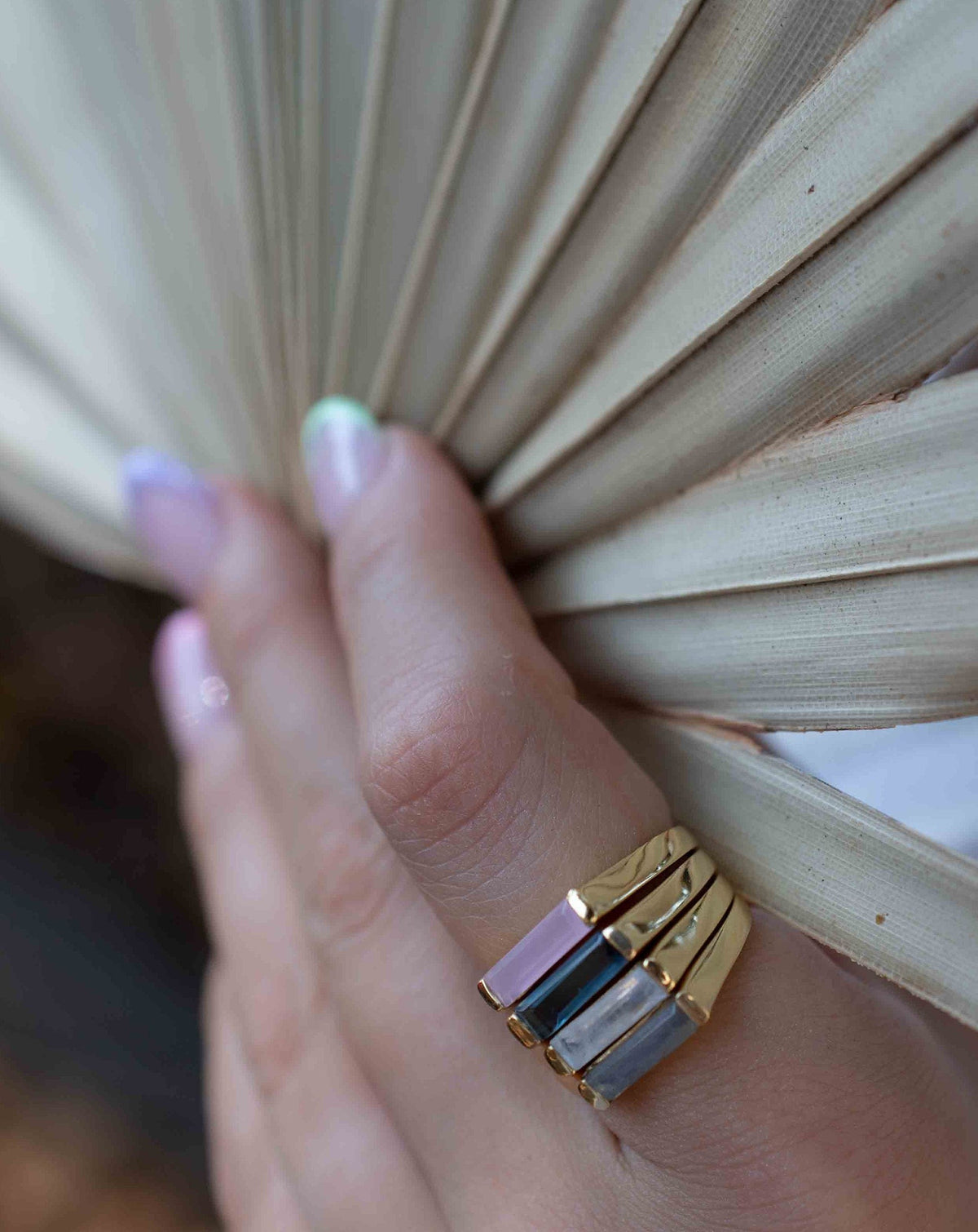 Labradorite Ring * Gold Plated 18k*Gold * Statement* Gemstone *Stackable*Natural* Handmade *Gift For Her * BJR280